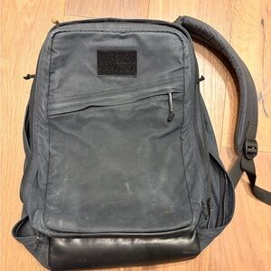 Men's Charcoal Backpack with Black Accents